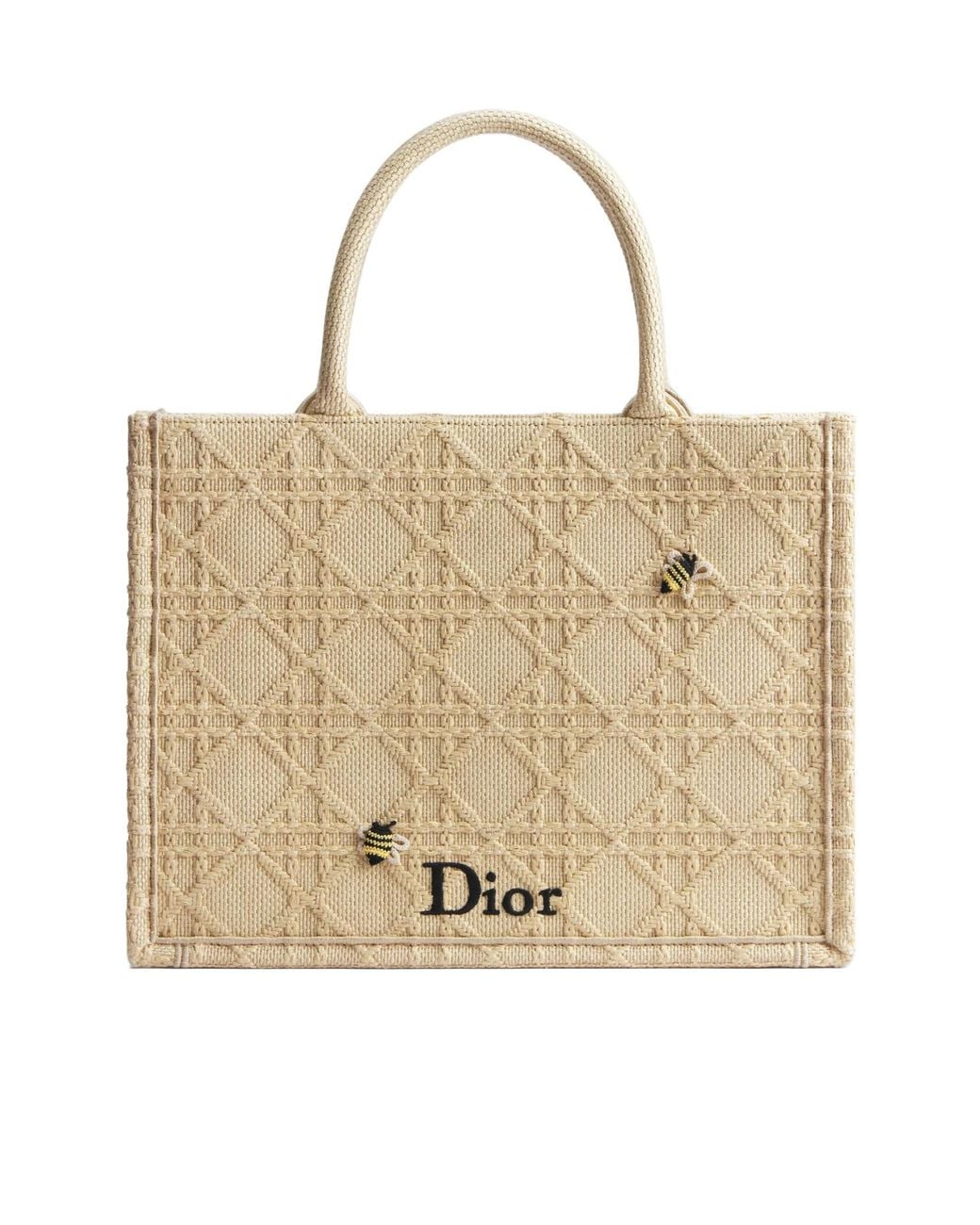 Dior Natural Medium Book Tote With Strap