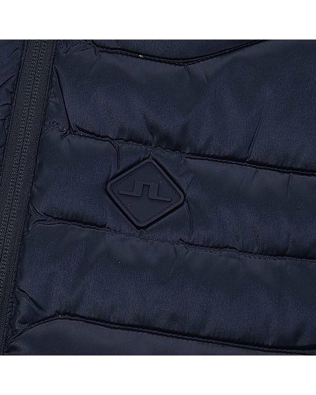 J.Lindeberg Blue Quilted Zippered Cotton Jacket
