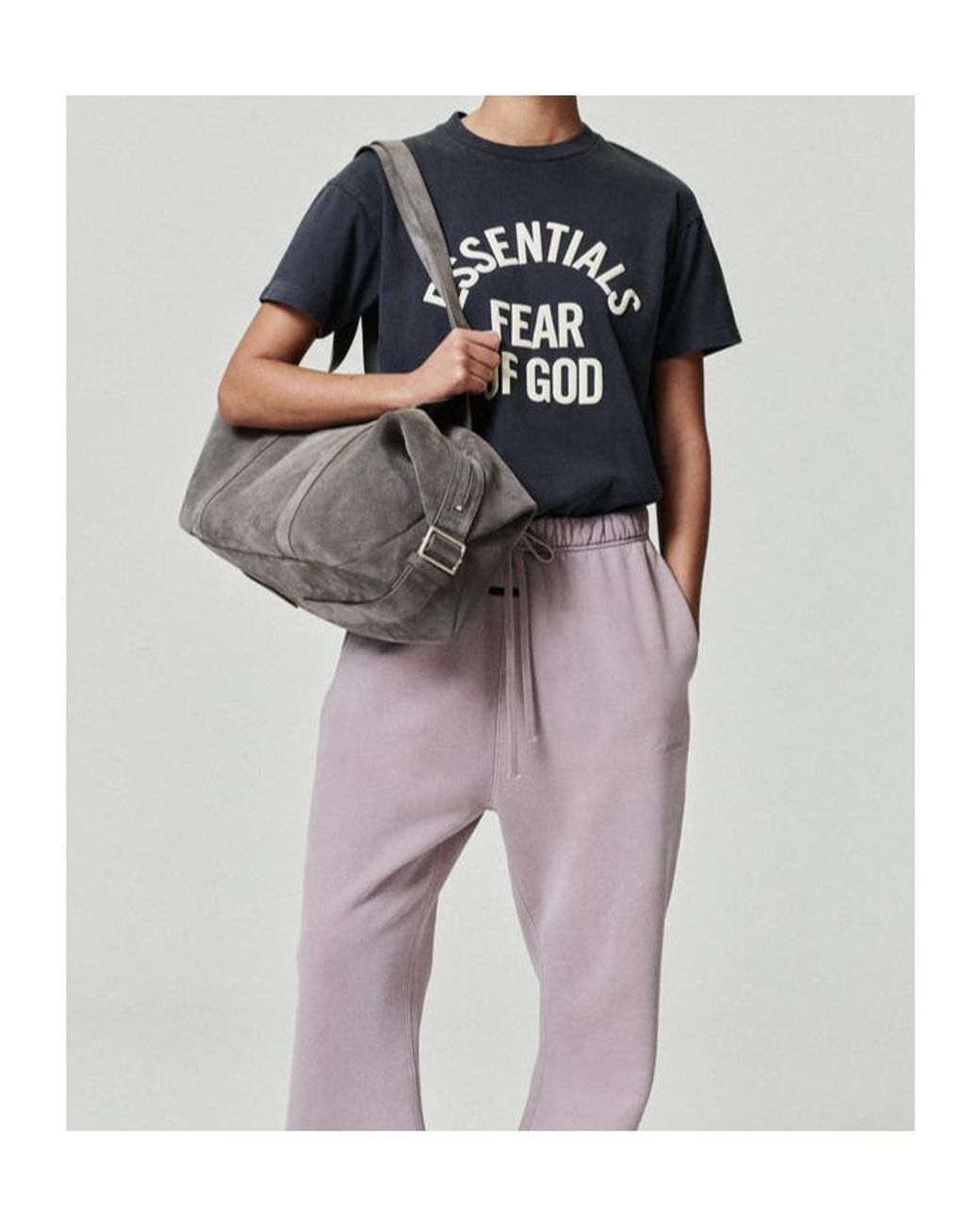 Fear Of God Black Logo Print T-Shirts