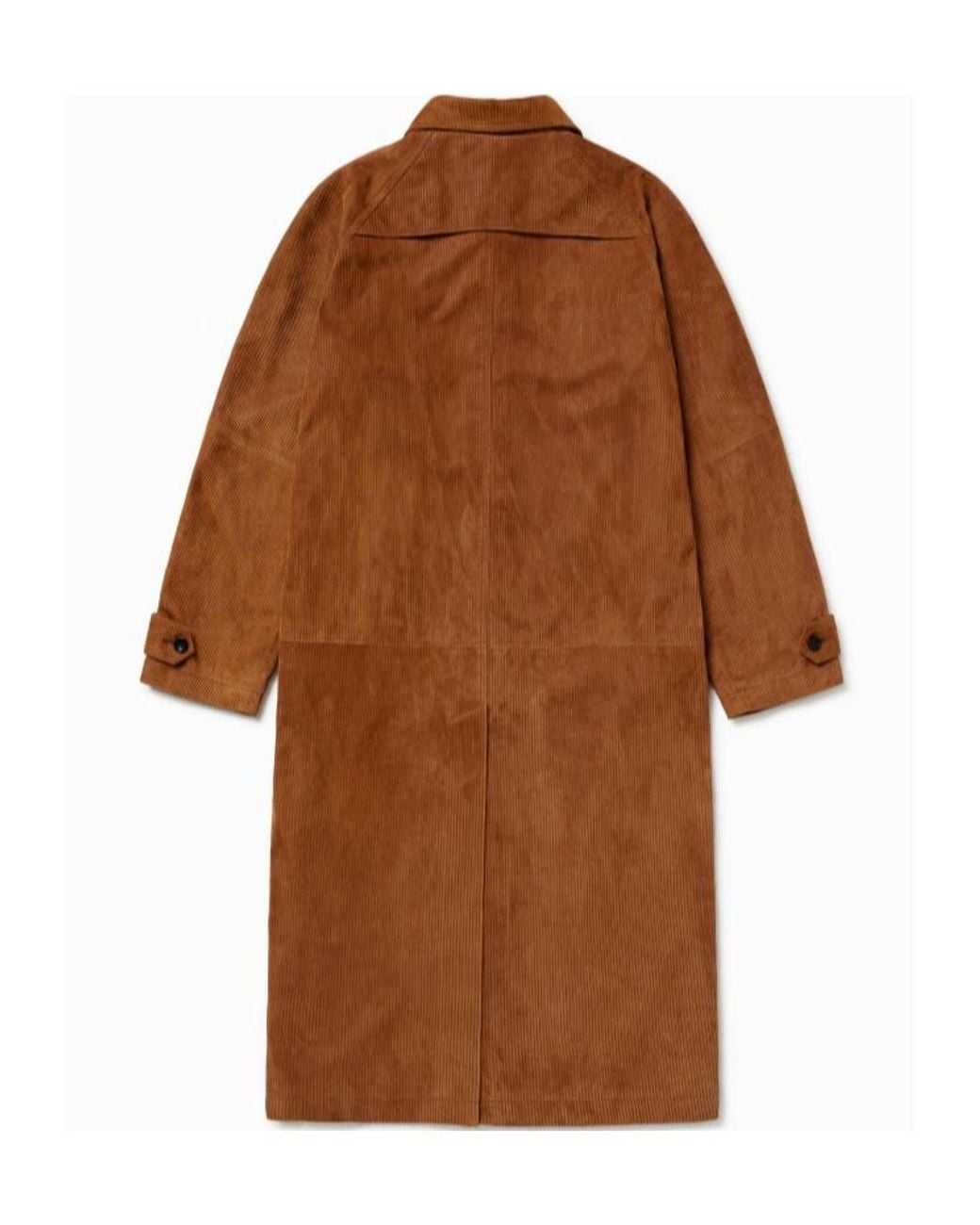 1989 STUDIO Brown Textured Longline Coat