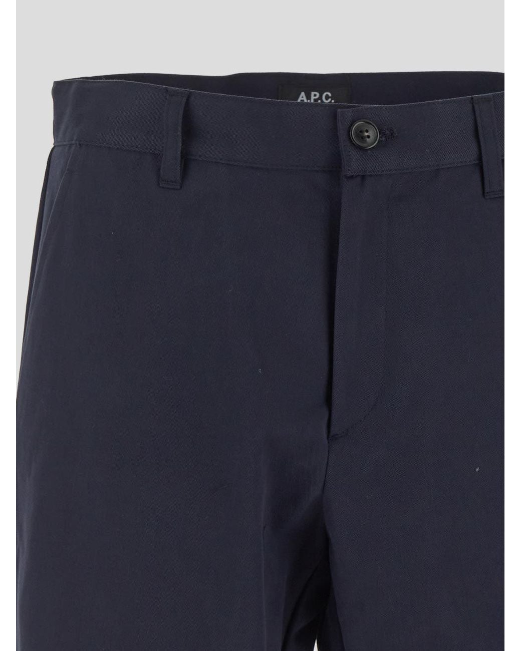 A.P.C. Blue Classic Straight-Leg Pants for men