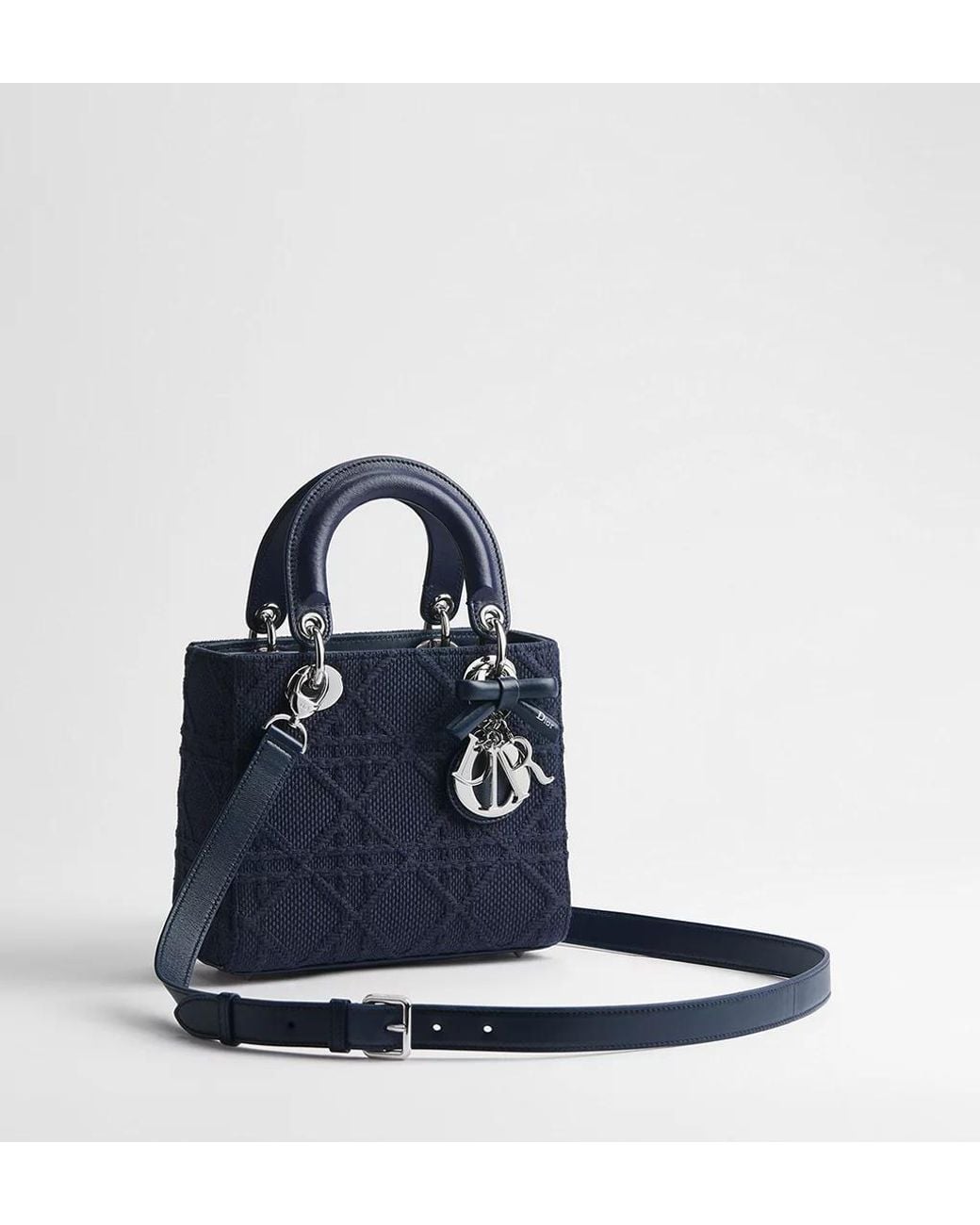 Dior Blue Small Lady Bag With Strap
