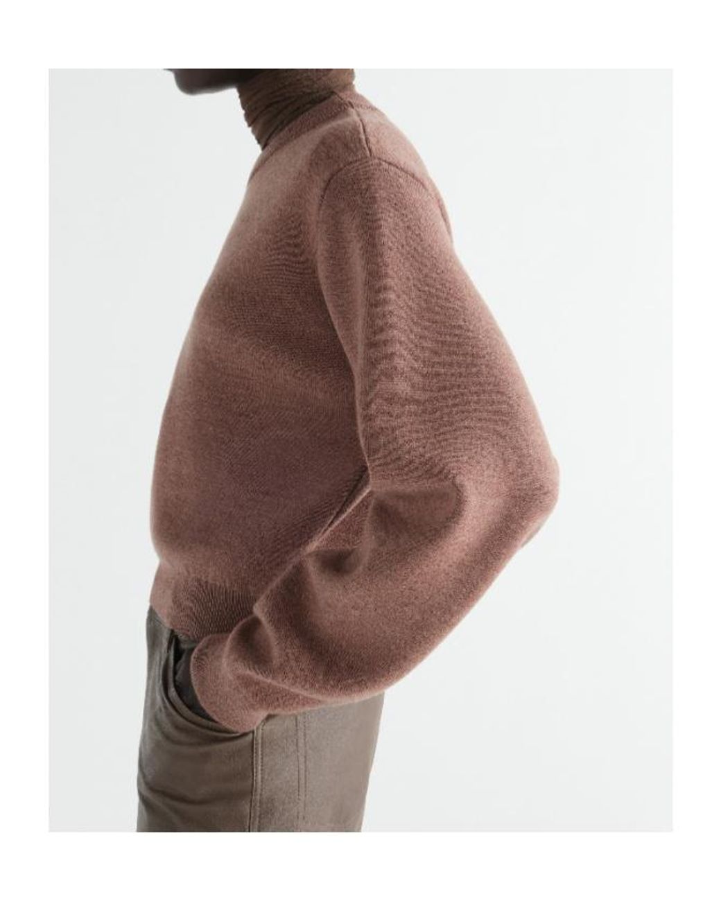 Lemaire Brown Short Sweater