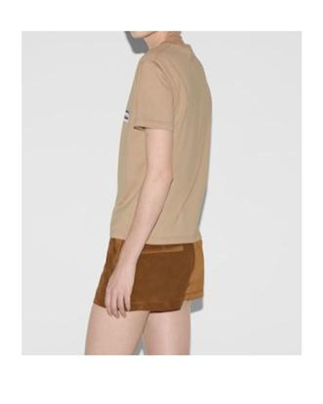 Gucci Natural Cotton Jersey T-Shirt With Print, Ready-To-Wear