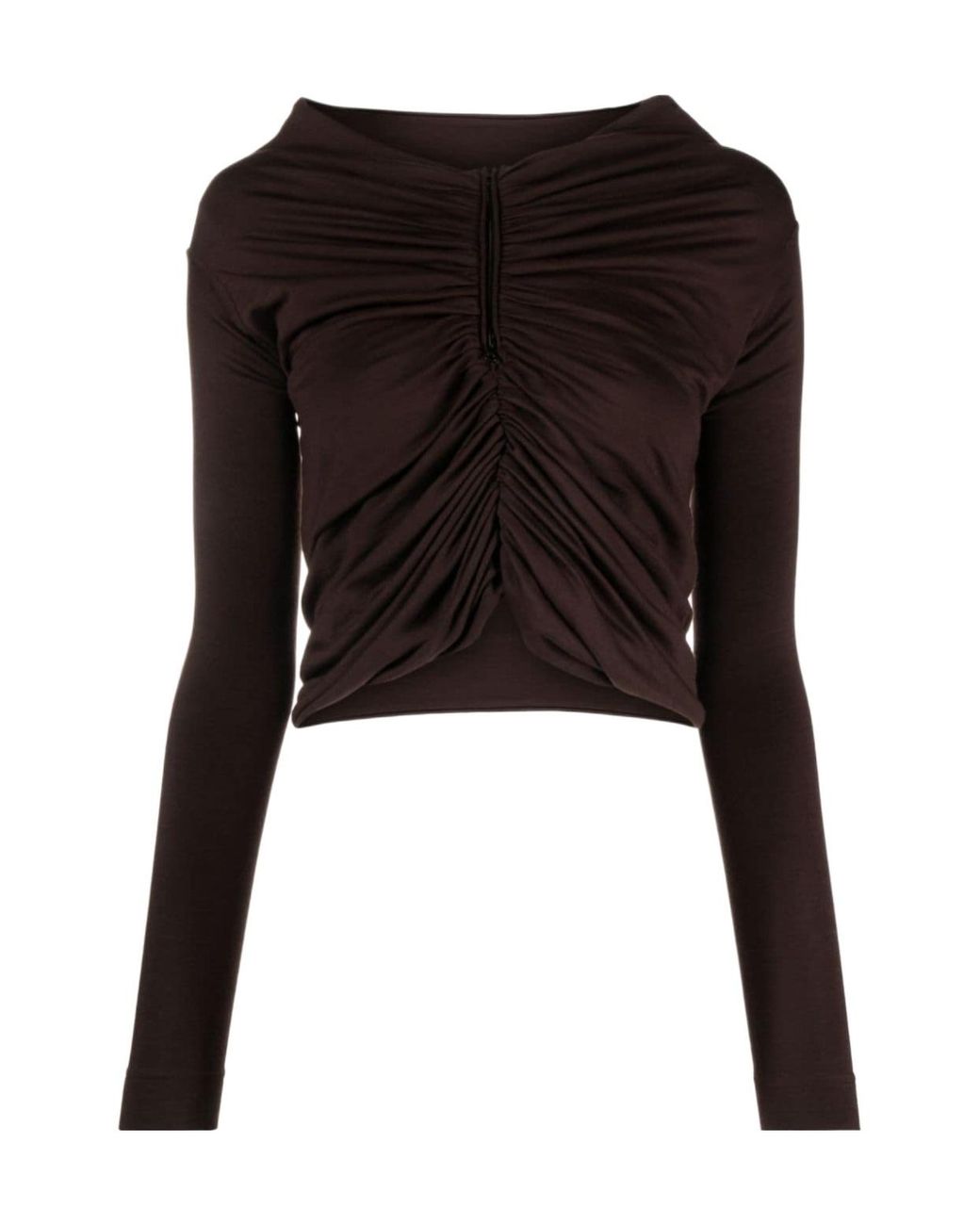 Dolce & Gabbana Black Ruched Detailed Top
