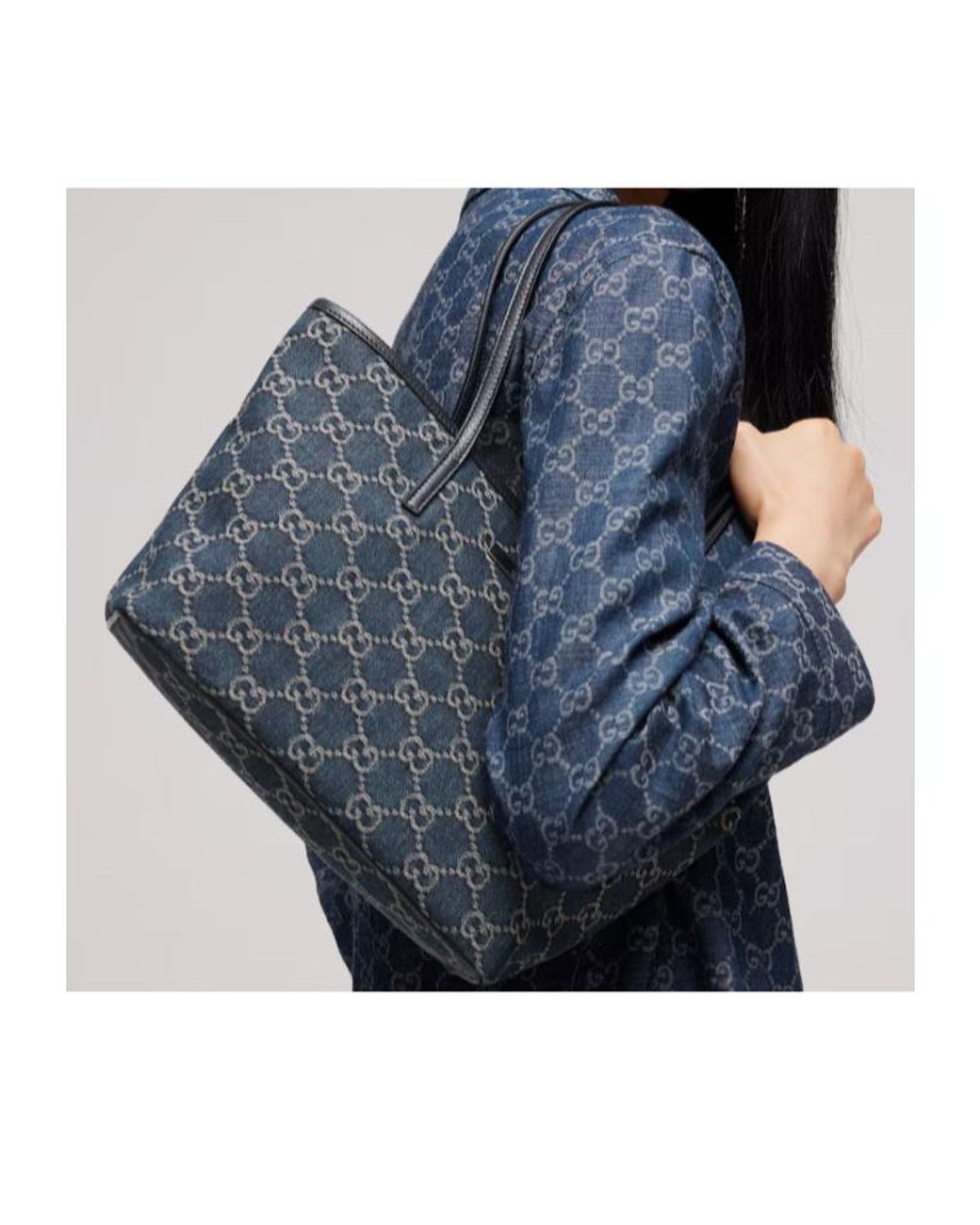 Gucci Blue Tribeca Small Tote Bag