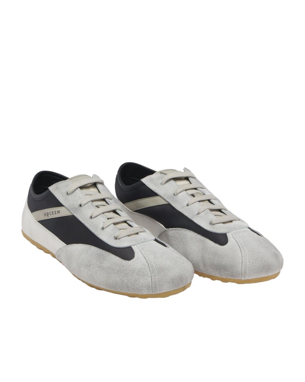 McQueen White Boxe Low-Top Sneakers for men