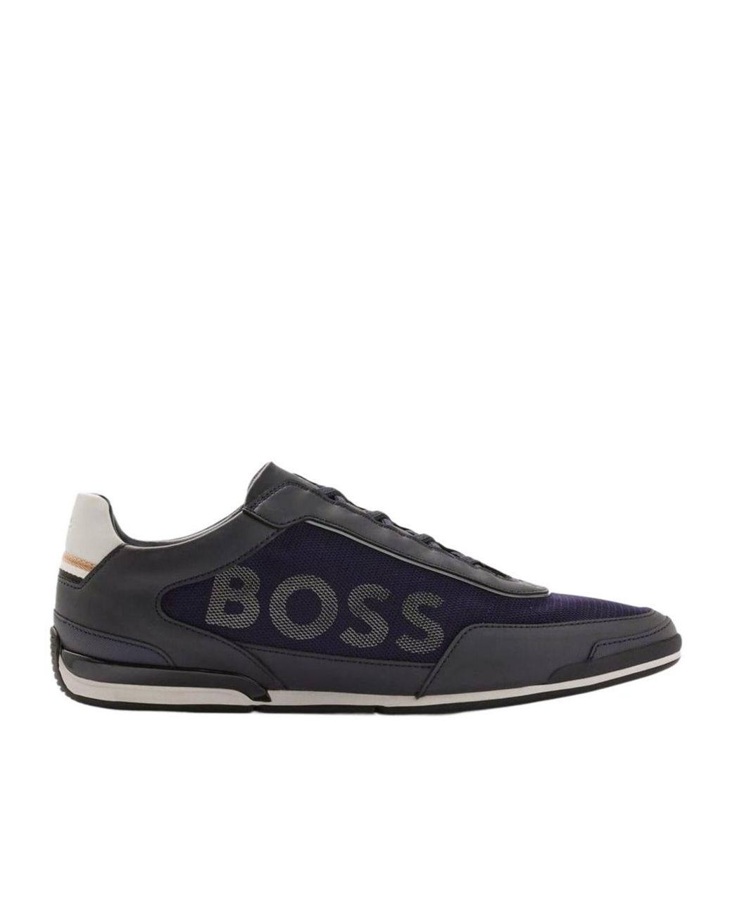 Boss Blue Saturn Slip On Trainers for men