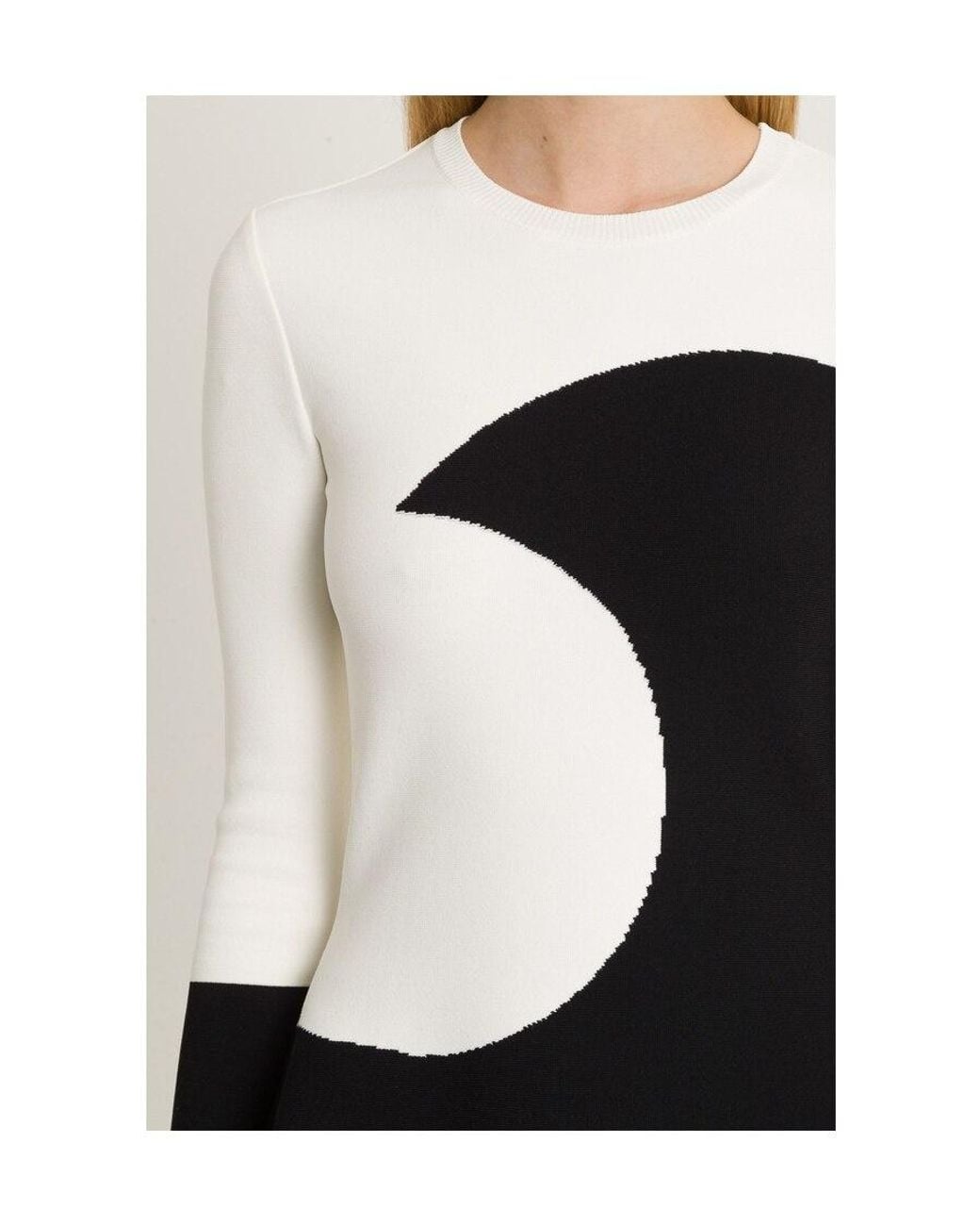 Valentino Black Trumpet-Shaped Dress