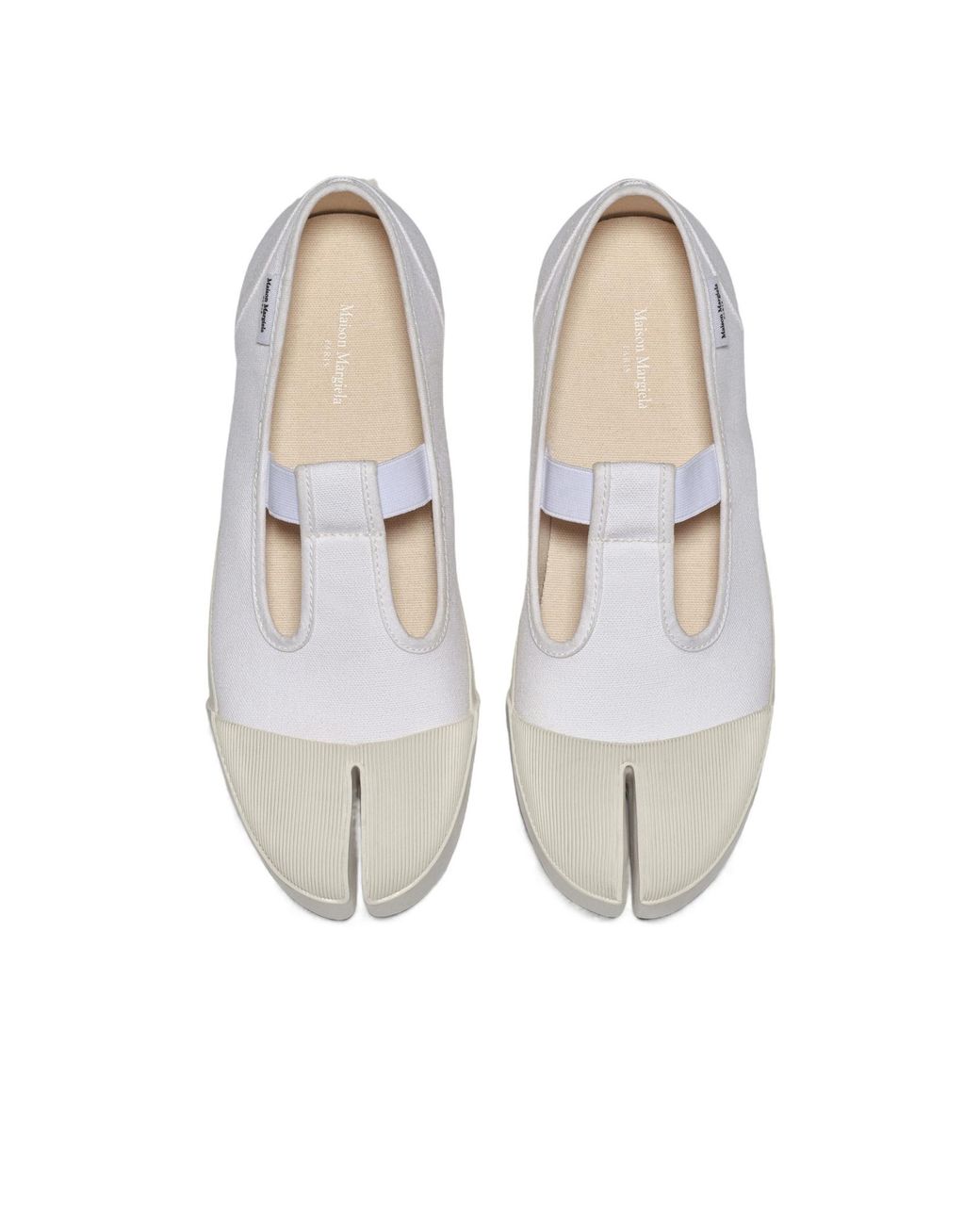 Maison Margiela White On The Deck Tabi Slip-On Sneakers for men