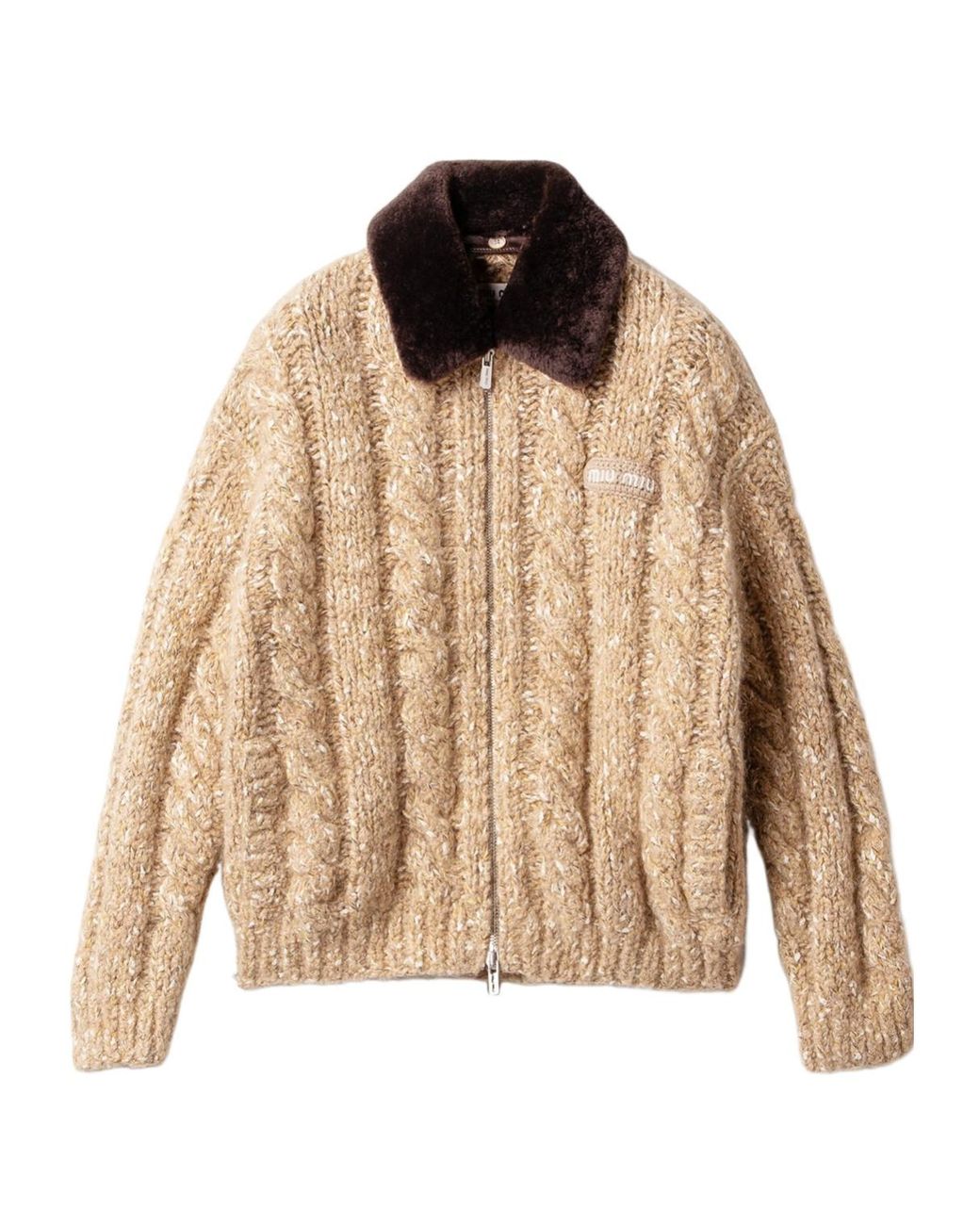 Miu Miu Natural Cashmere Cardigan