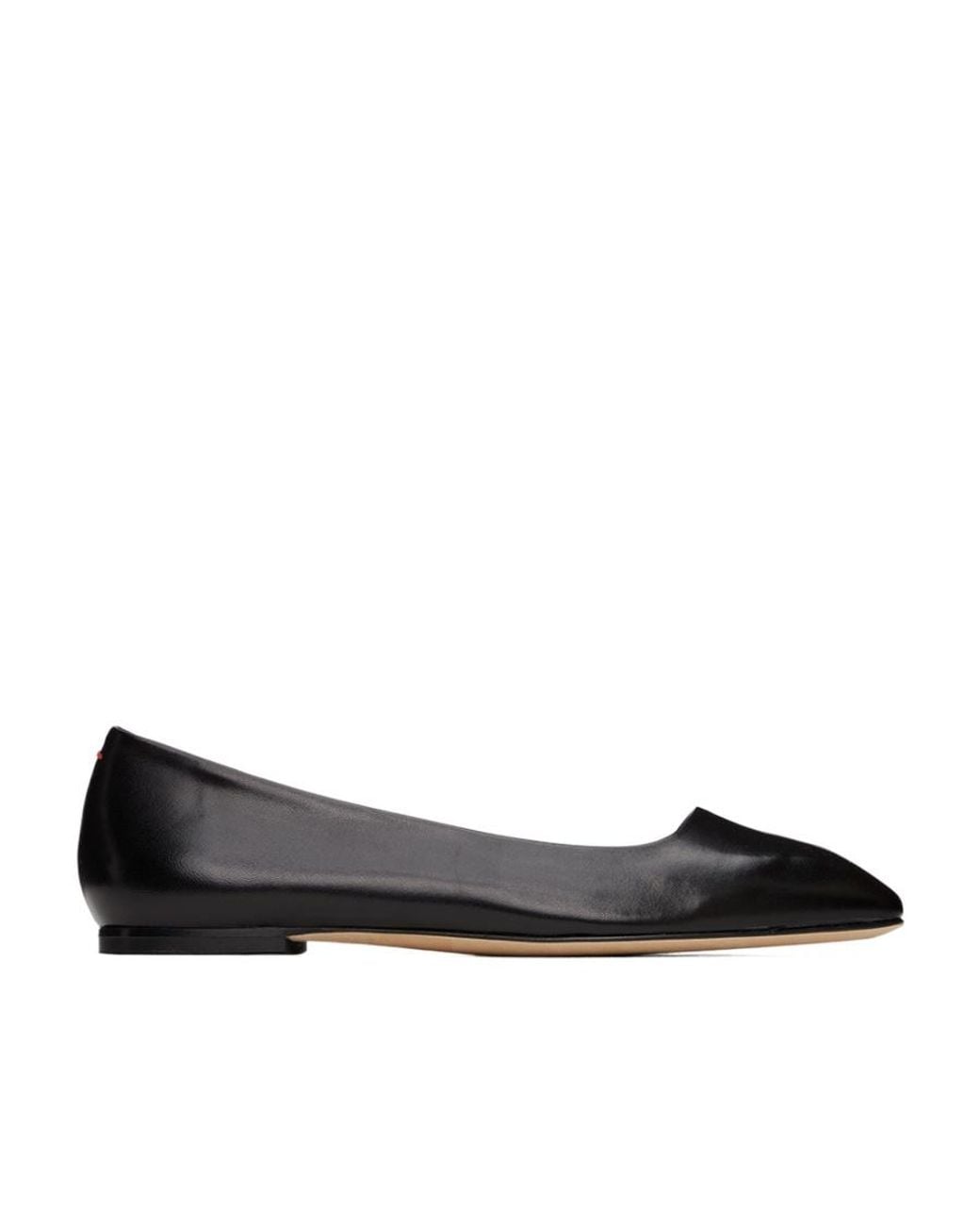 Aeyde Black Logo Ballet Shoes