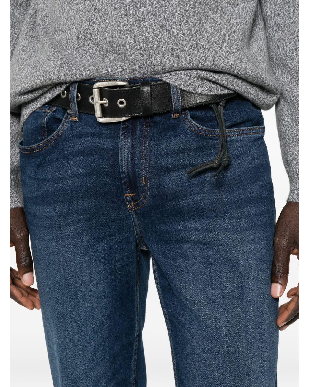 7 For All Mankind Blue Logo Jeans for men