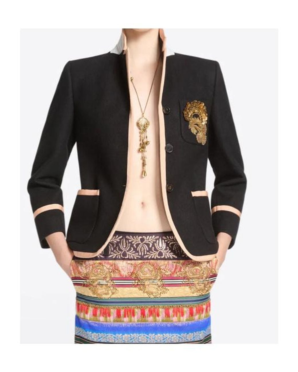 Dries Van Noten Black Single-Breasted Casual Jacket