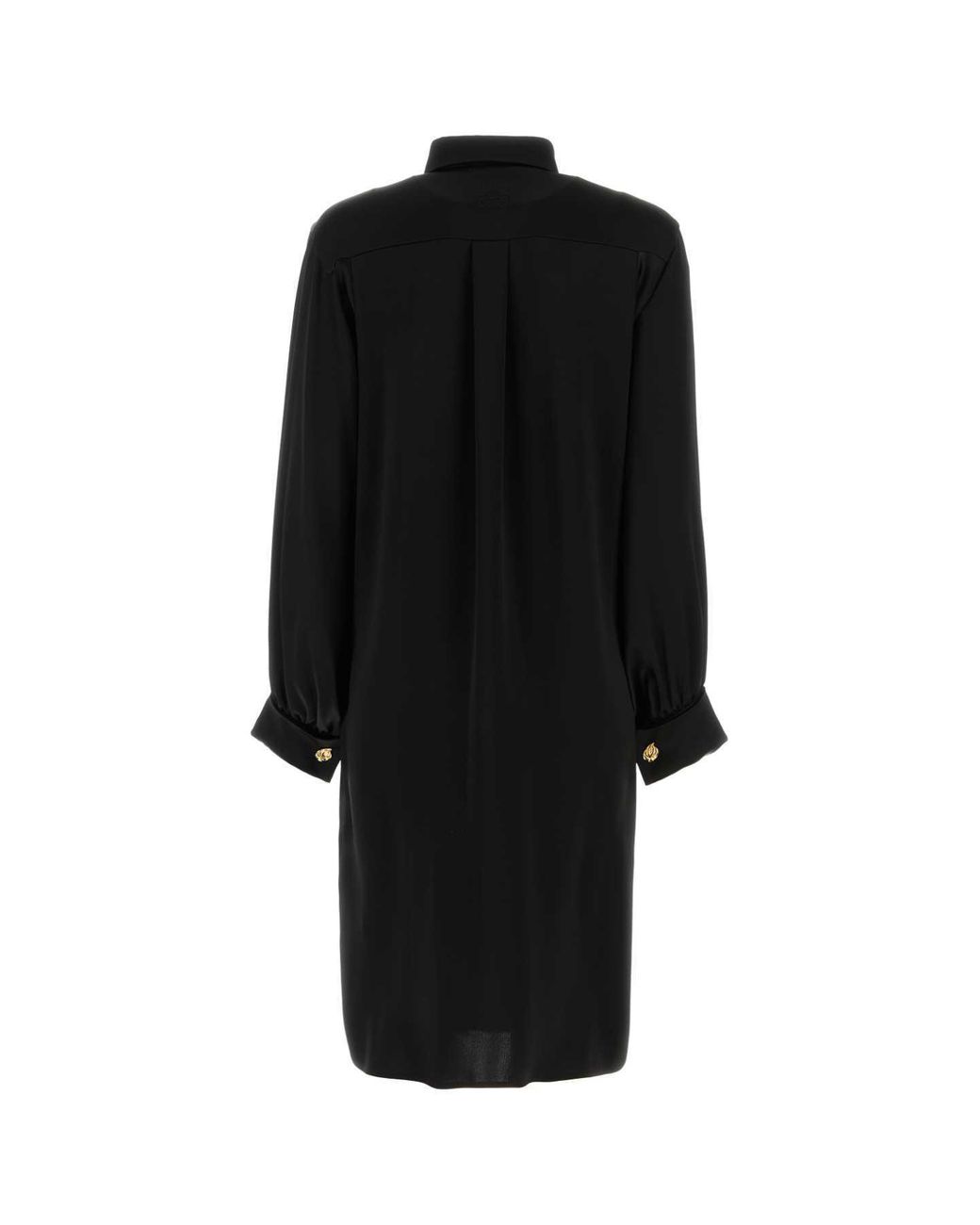 Loewe Black Draped Shirt Dress