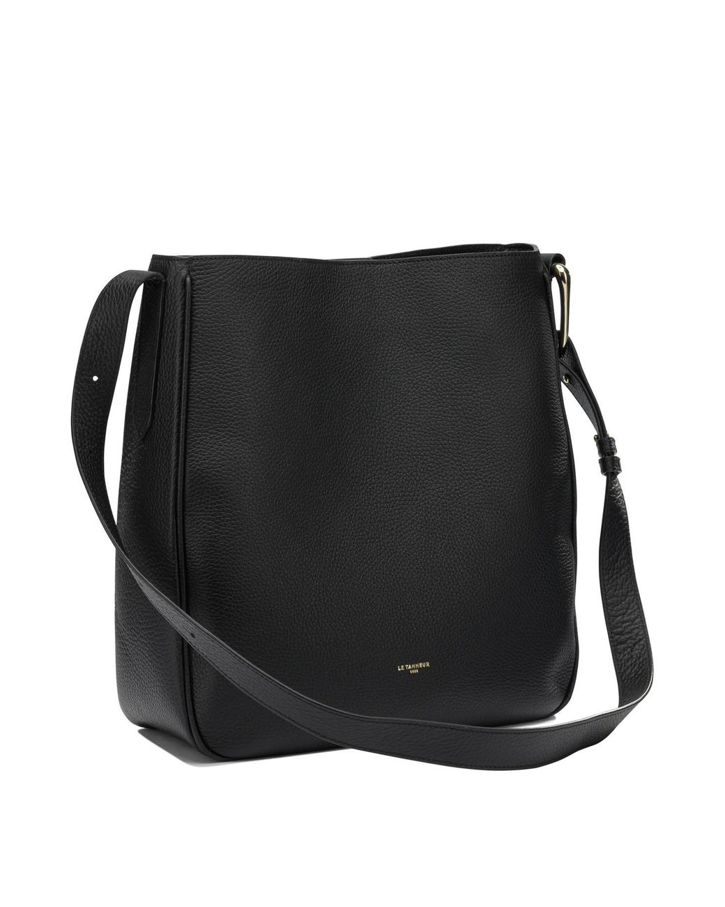 Le Tanneur Black Structured Crossbody Bag