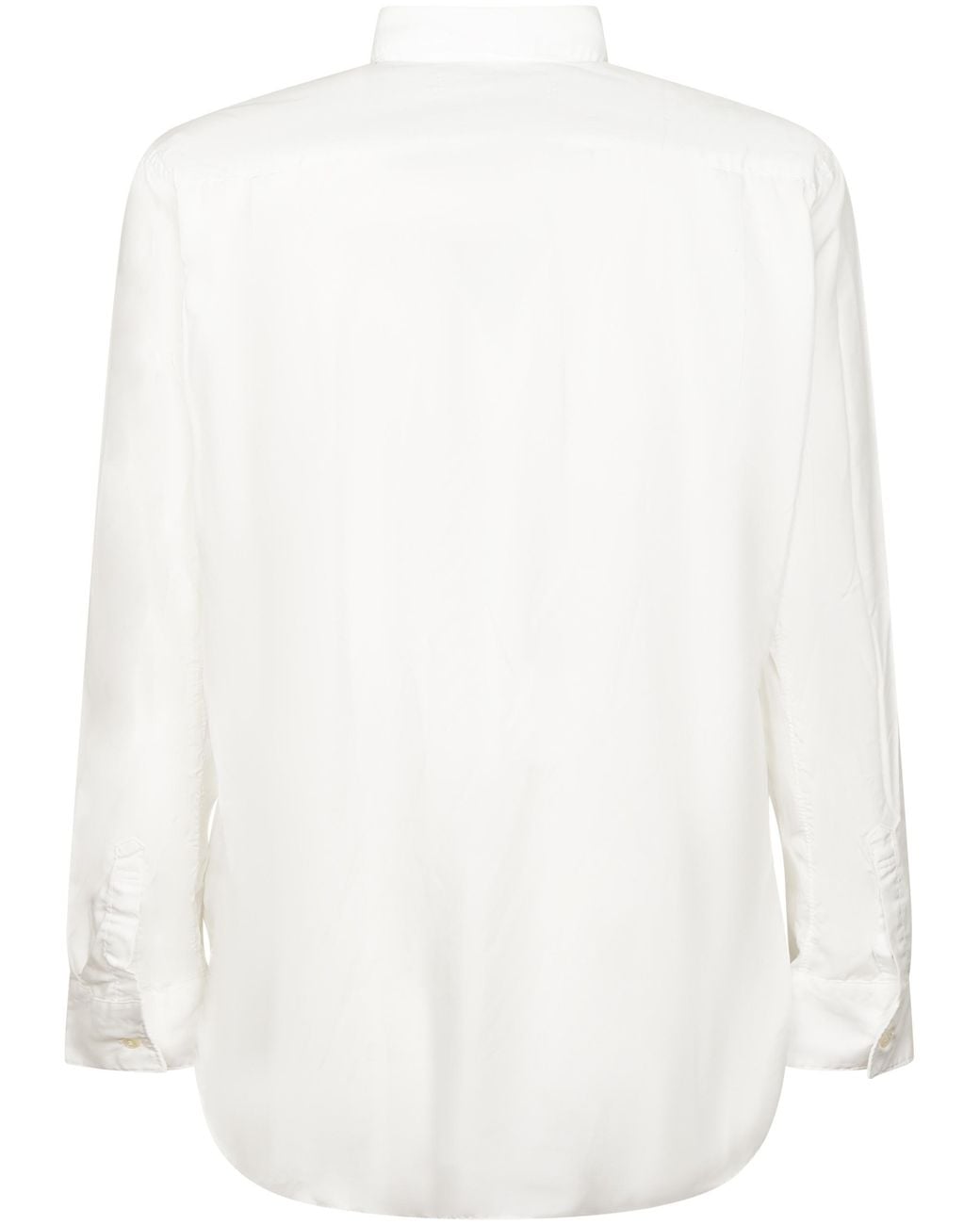 Comme des Garçons White Long-Sleeved Shirt for men