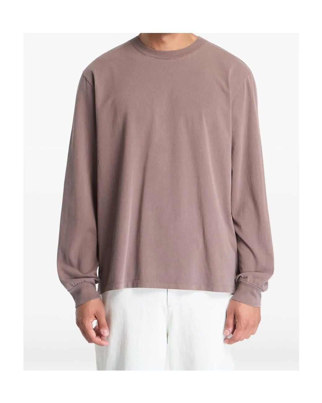 A.P.C. Brown Long-Sleeve T-Shirt for men