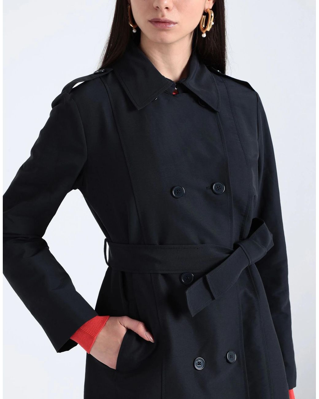 MAX&Co. Blue Minimalist Trench Coat