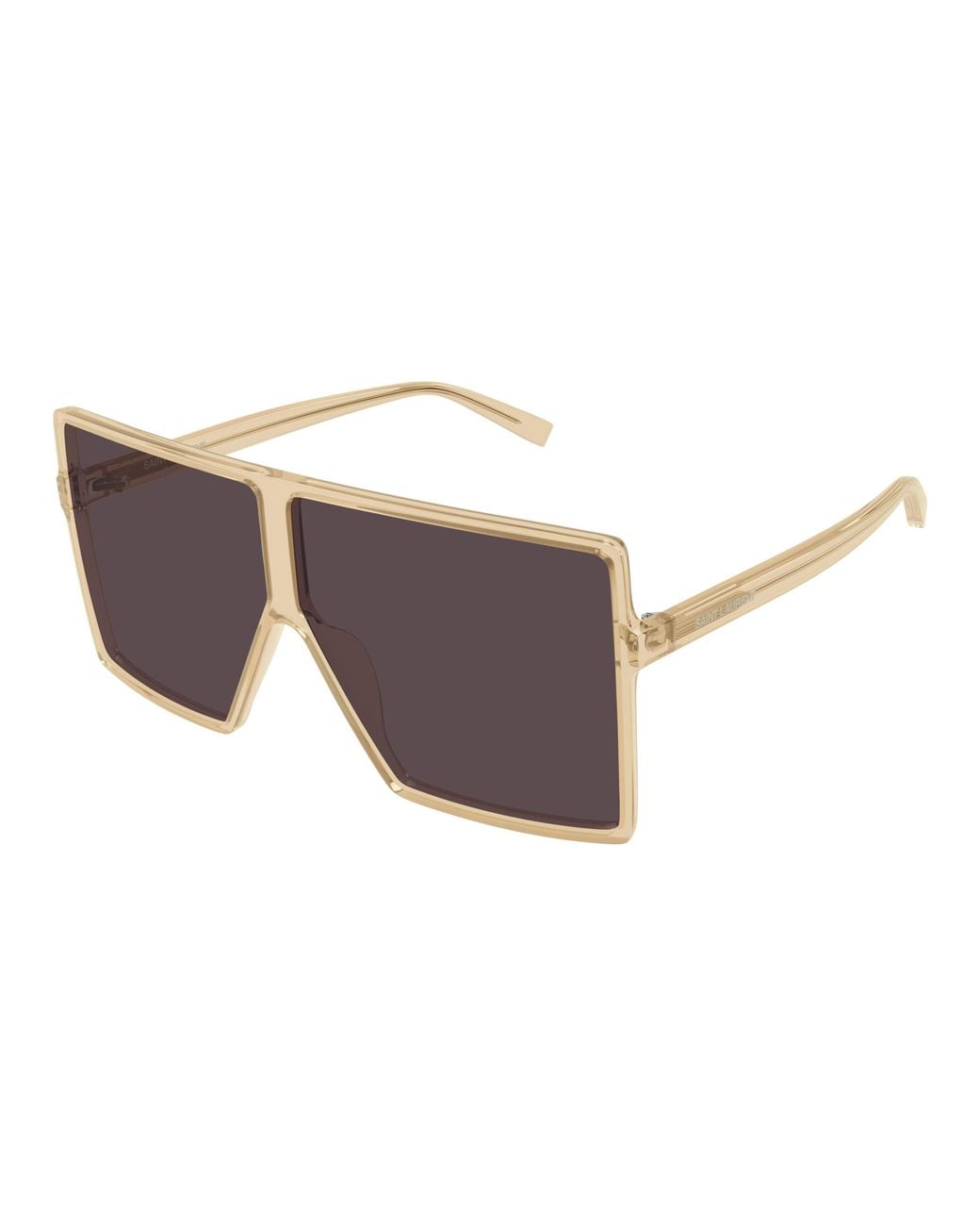 Saint Laurent Purple Betty Rectangular Sunglasses