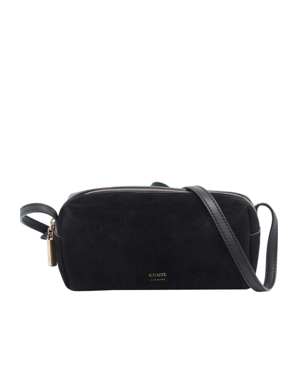 Khaite Black Zip Small Shoulder Bag