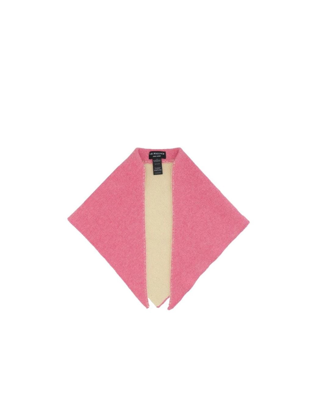 B.B. Wallace Pink Knit Triangular Scarf