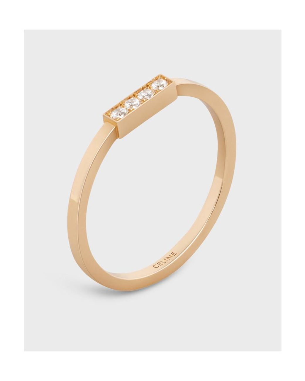 Céline Metallic Line Ring