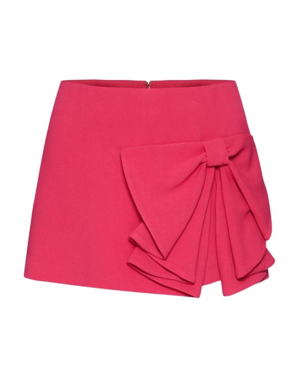 RED Valentino Red Bow Detailed Mid-Rise Skorts