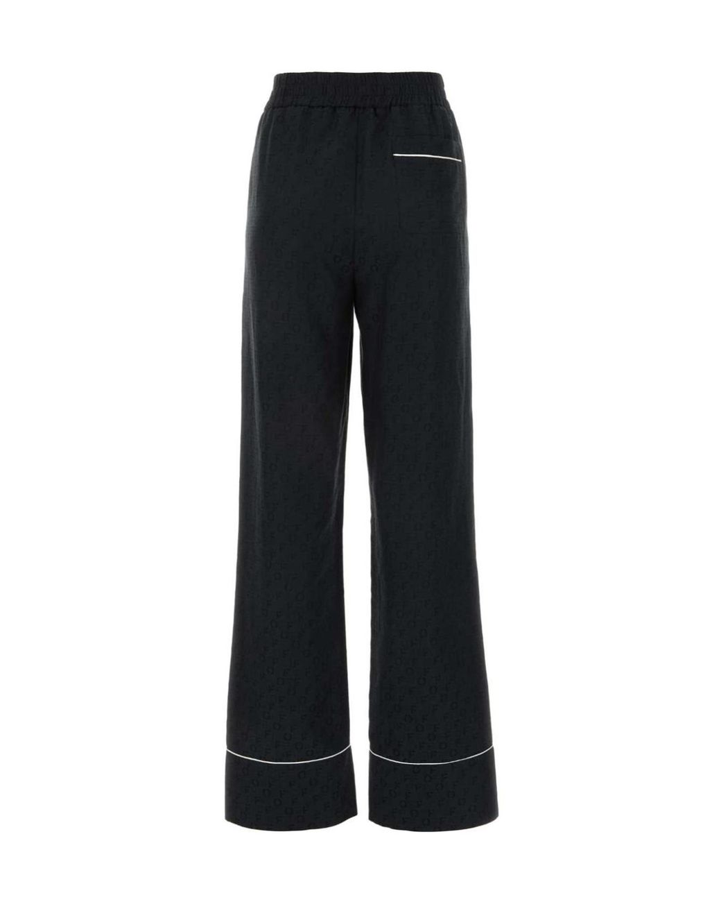 Off-White c/o Virgil Abloh Black High Waist Straight Leg Trousers