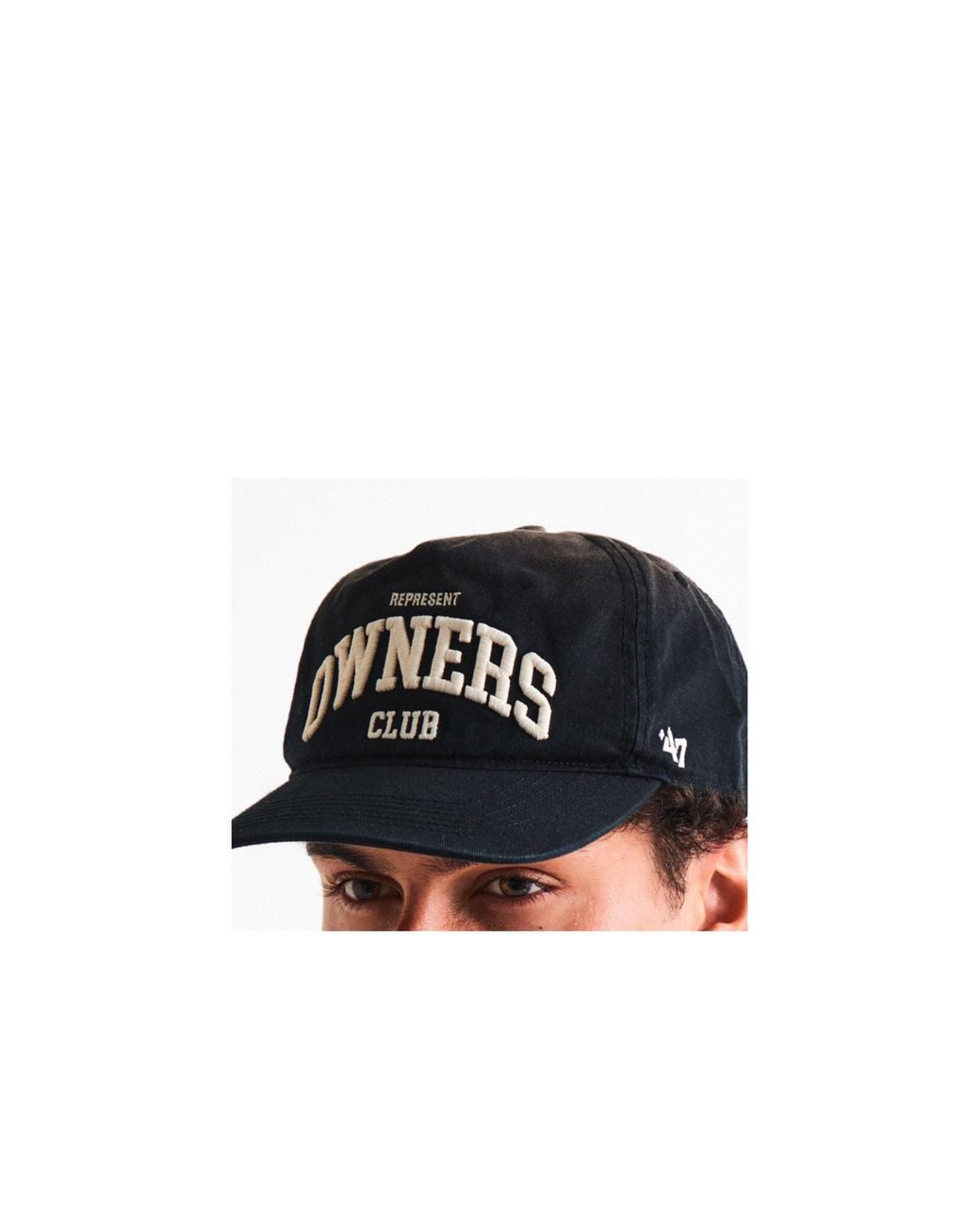 Represent Black Washable Baseball Cap for men