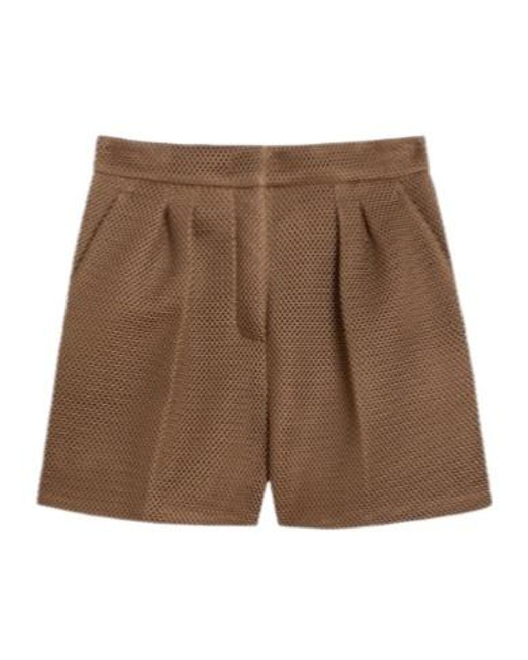 Max Mara Brown Technical Mesh Shorts
