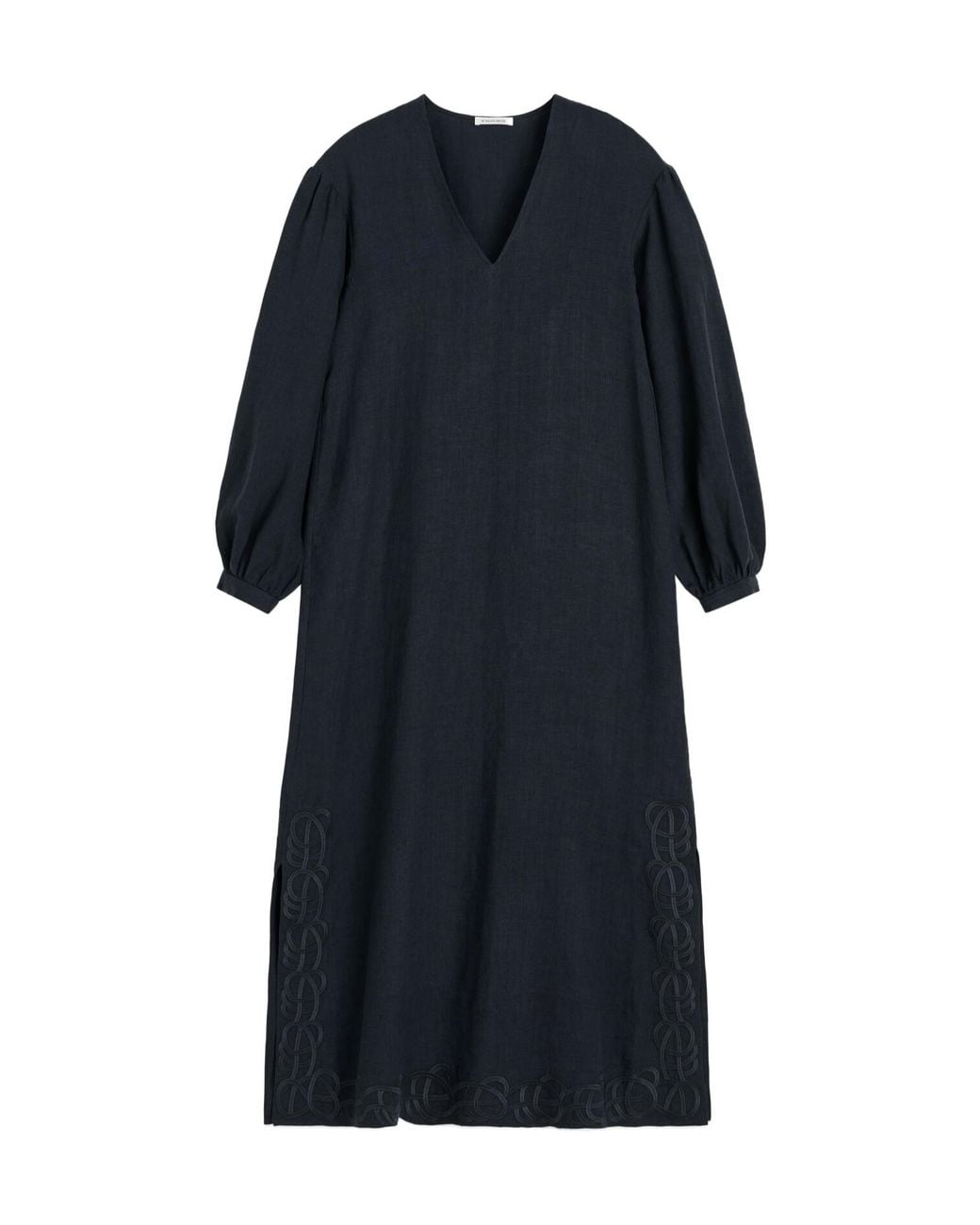 By Malene Birger Blue Louise Embroidered Maxi Dress