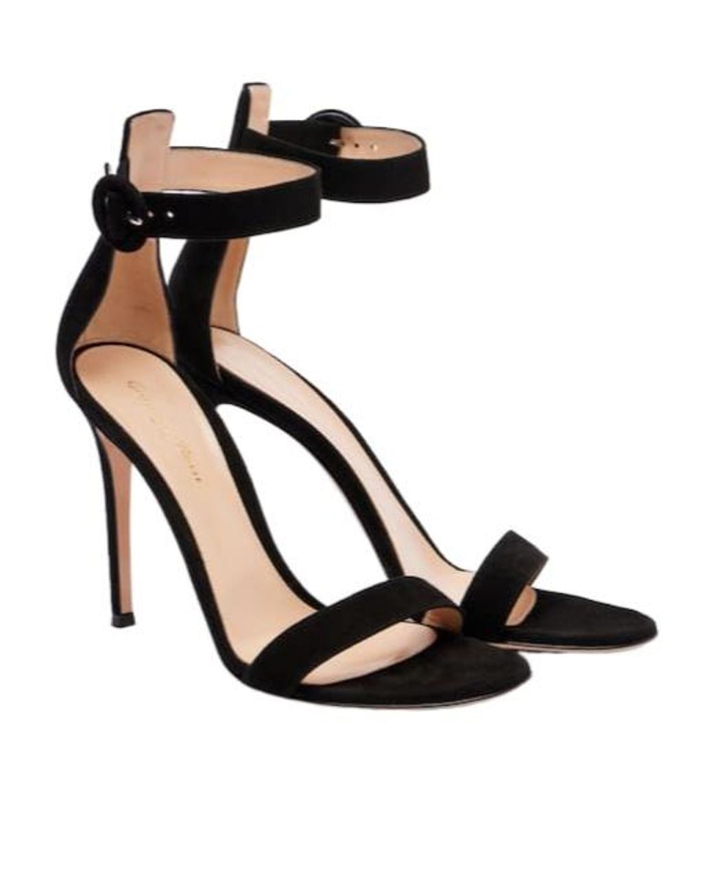 Gianvito Rossi Black Stiletto Heel Sandals