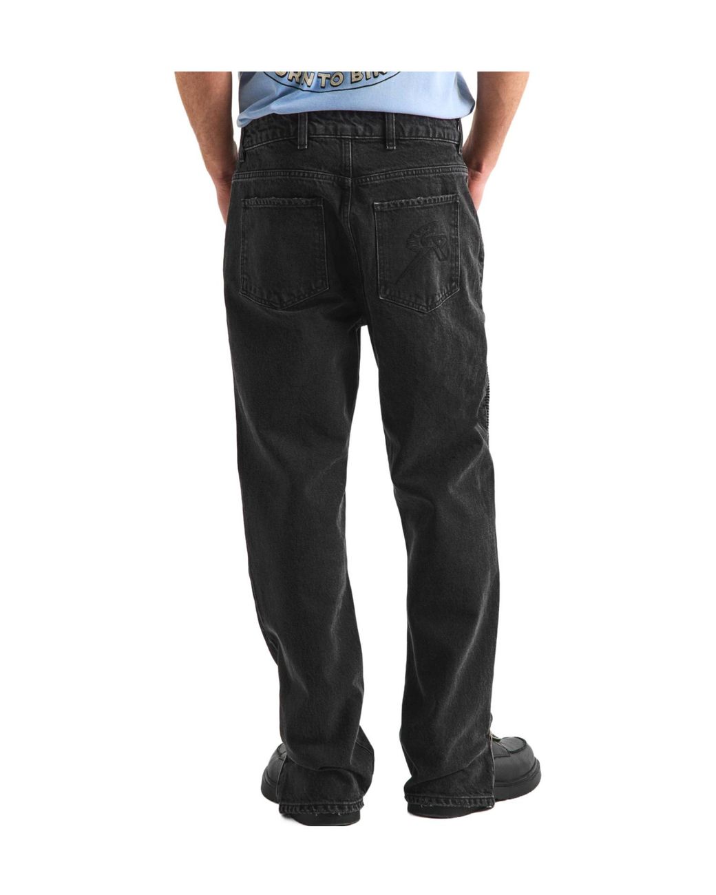 Represent Black Slim-Fit Jeans for men