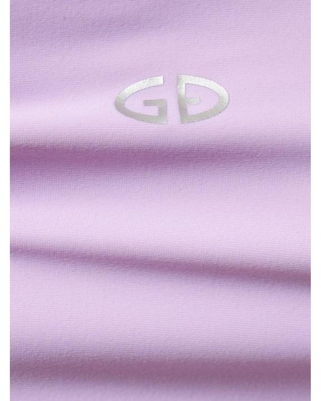Goldbergh Purple One-Piece Swimsuit With Crossed Back