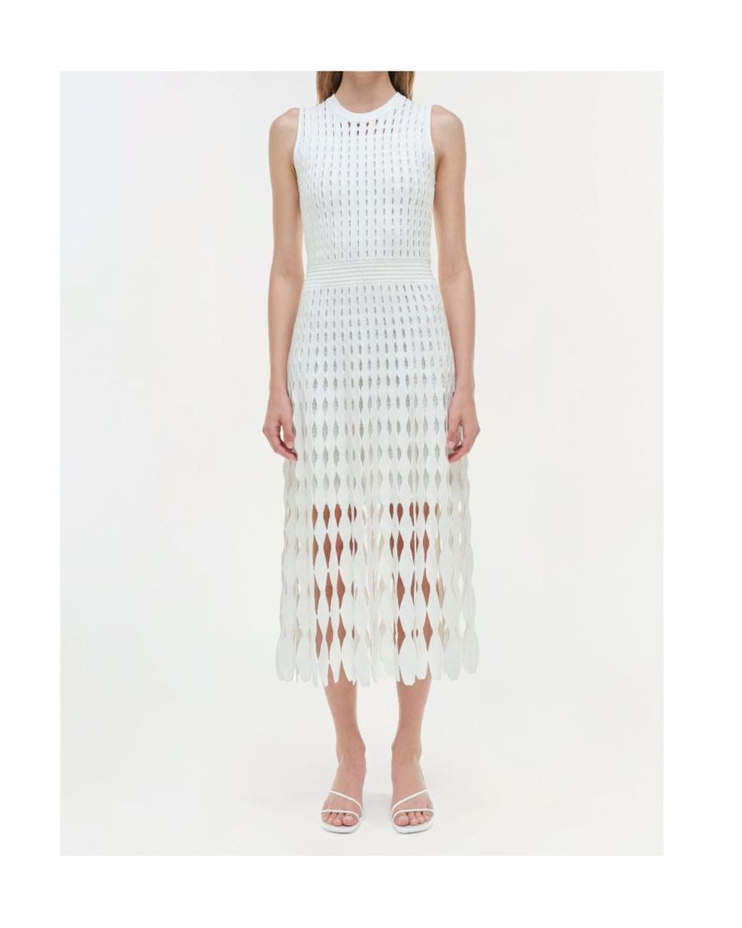 Jonathan Simkhai White Zyla Midi Dress