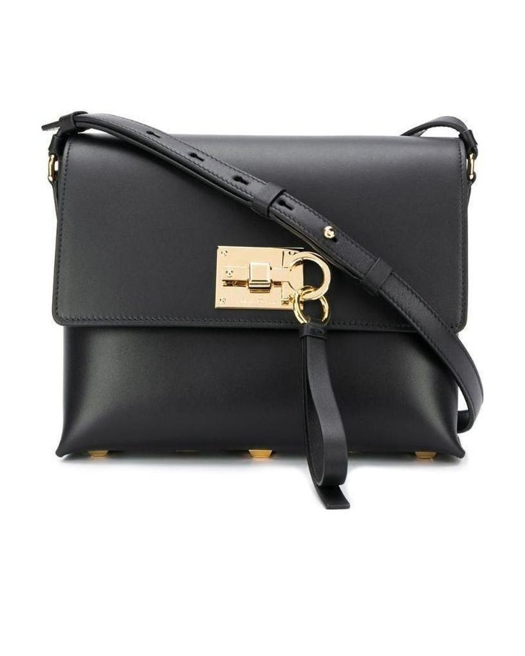 Ferragamo Black Vara Turn-Lock Crossbody Bag