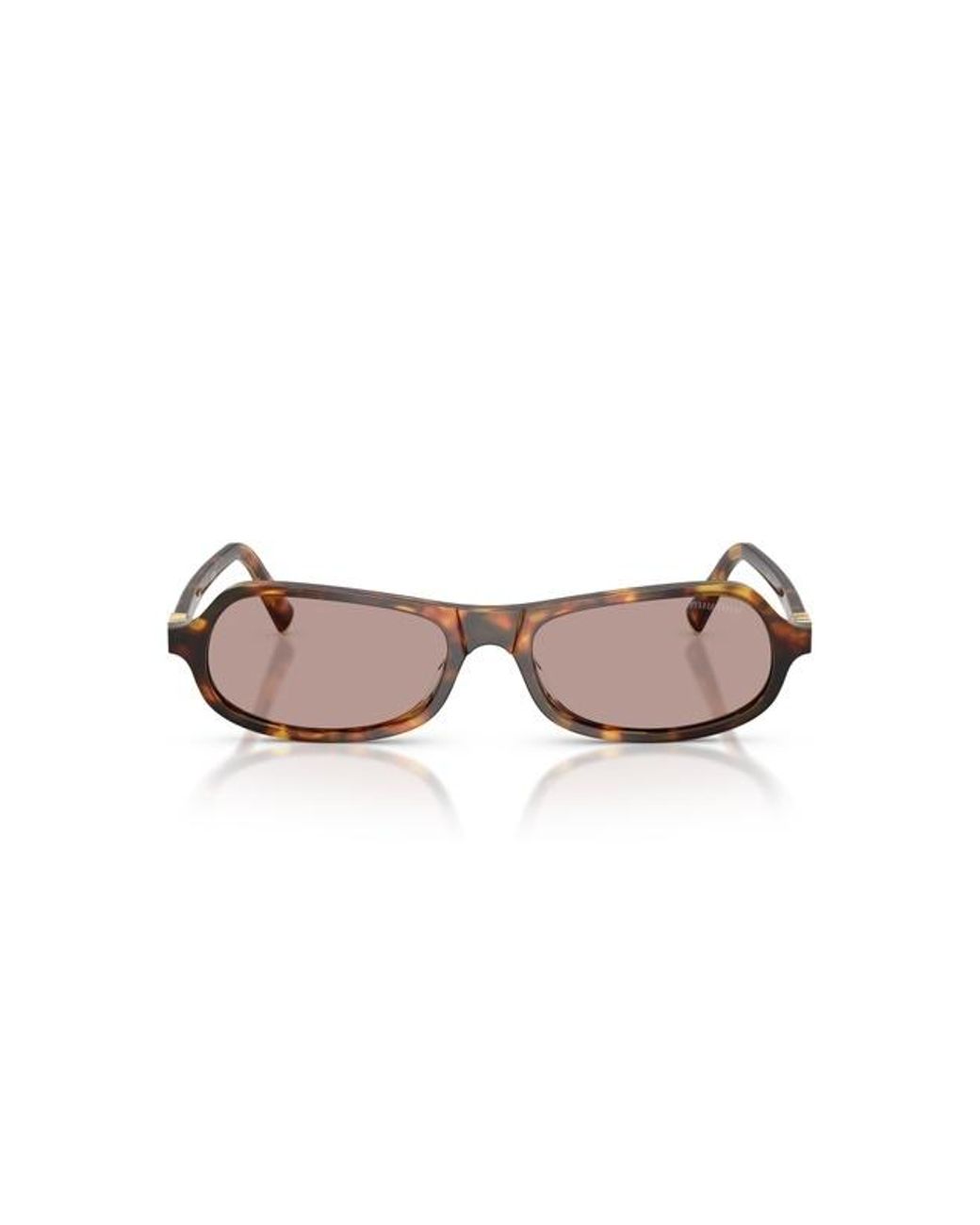 Miu Miu White Eyewear Miu Regard Geometric Frame Sunglasses for men