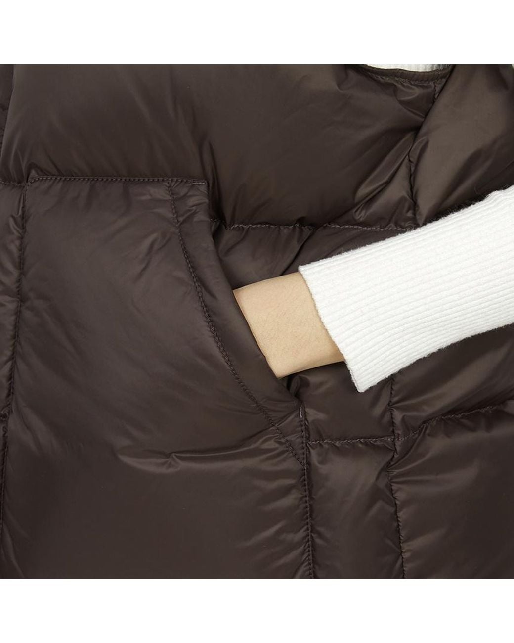 Céline Brown Sleeveless Puffer Jacket