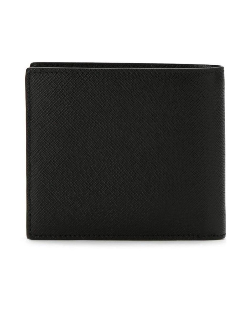 Prada Black Saffiano Bifold Wallet for men