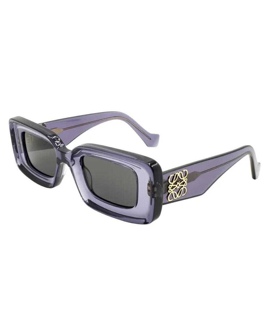 Loewe Black Rectangular Frame Sunglasses