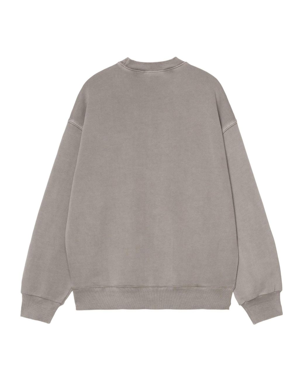 Carhartt Gray Logo Patch Crew Neck Sweatshirt for men