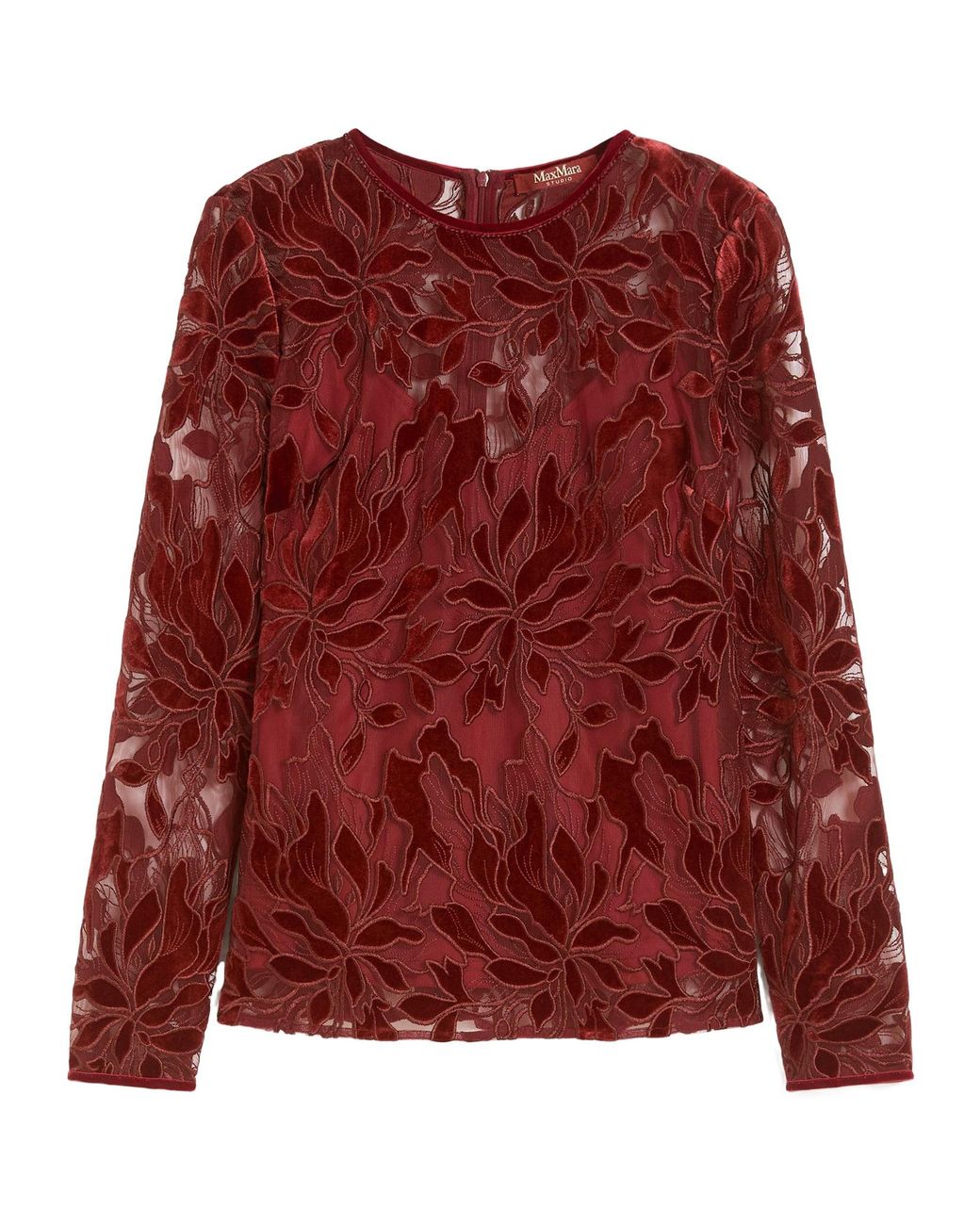 Max Mara Red Crew Neck T-Shirt