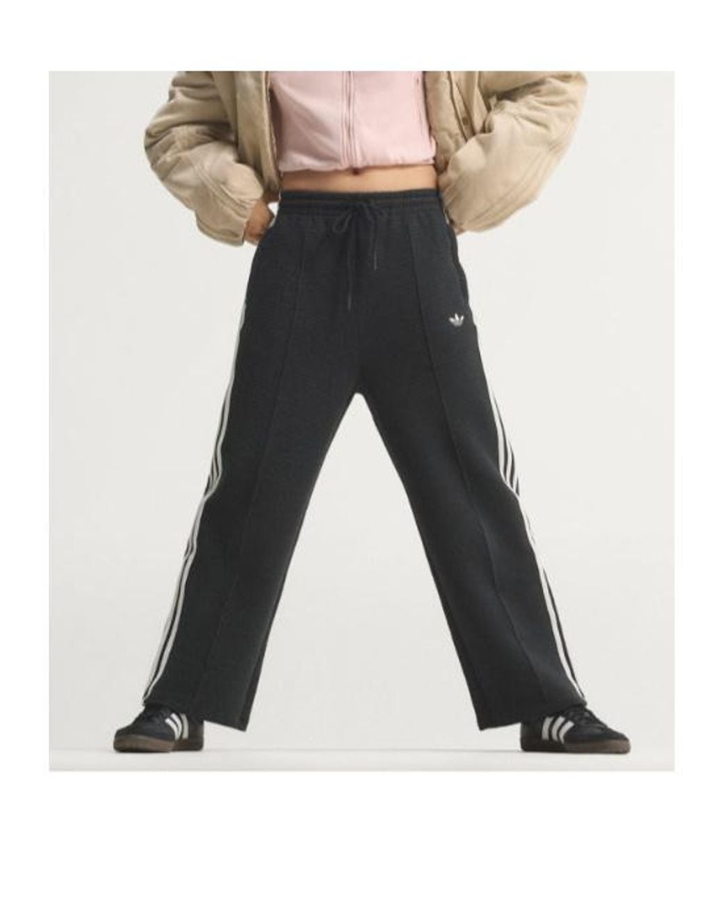Adidas Blue Originals Firebird Cropped Track Pants