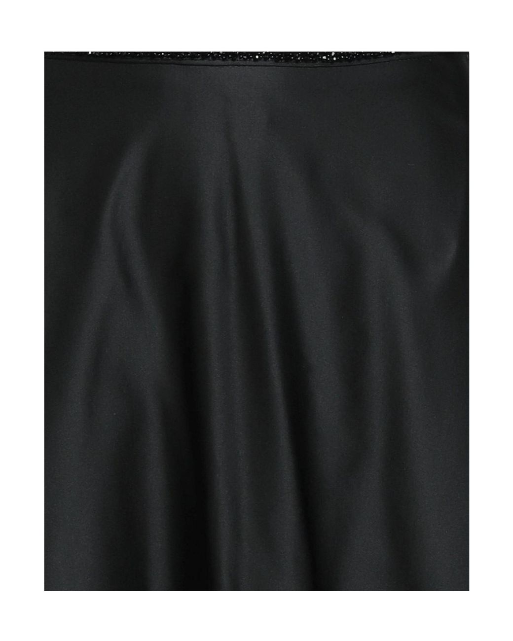 Max Mara Black Versatile Solid Taffeta Skirt