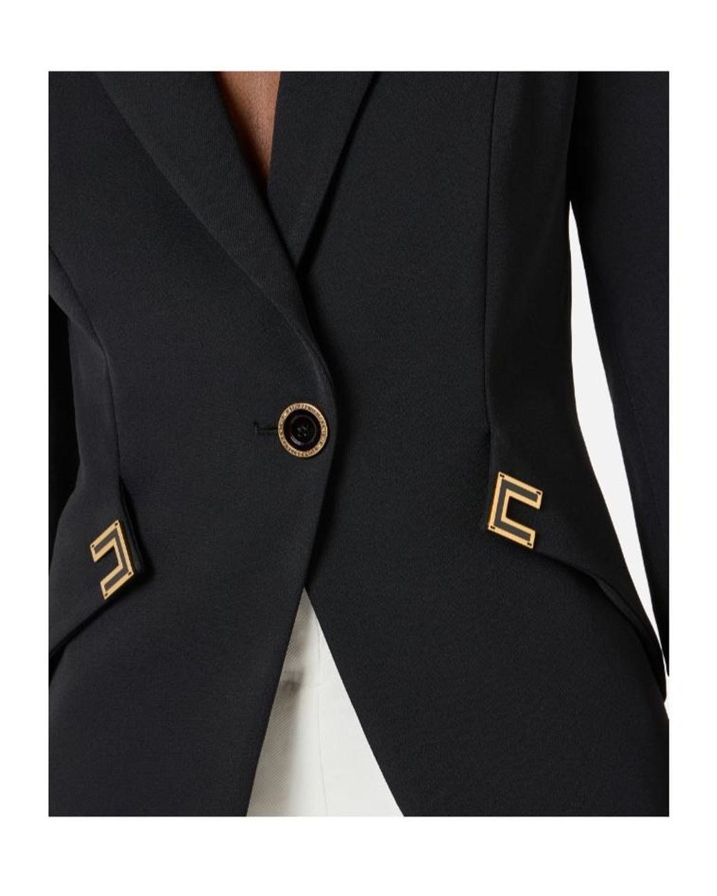 Elisabetta Franchi Purple Single-Breasted Jacket