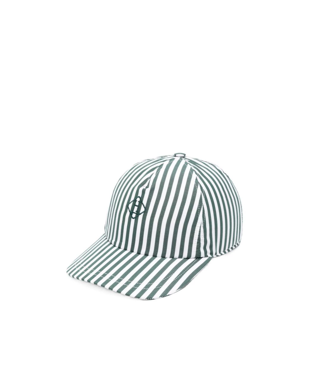 Herno White Striped Cotton Hat for men