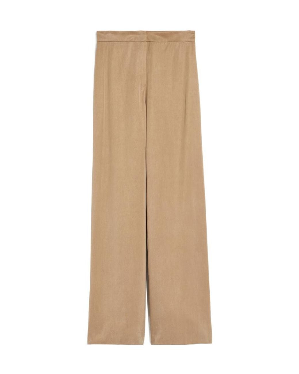 Max Mara Natural High-Belt Loop Casual Pants