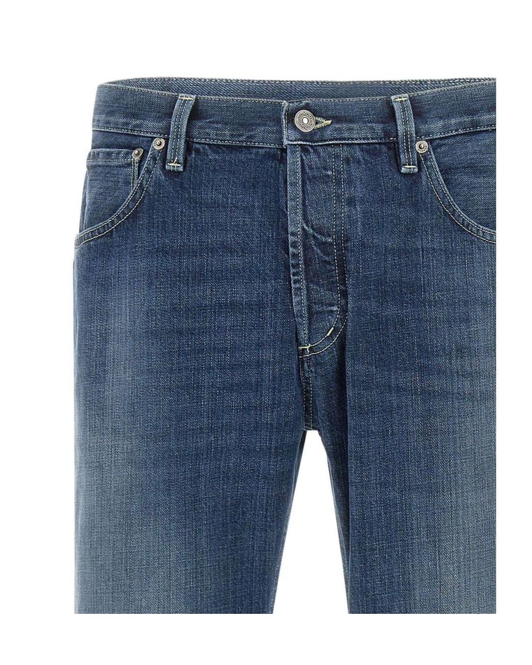 Dondup Blue Brighton Carrot-Fit Jeans for men