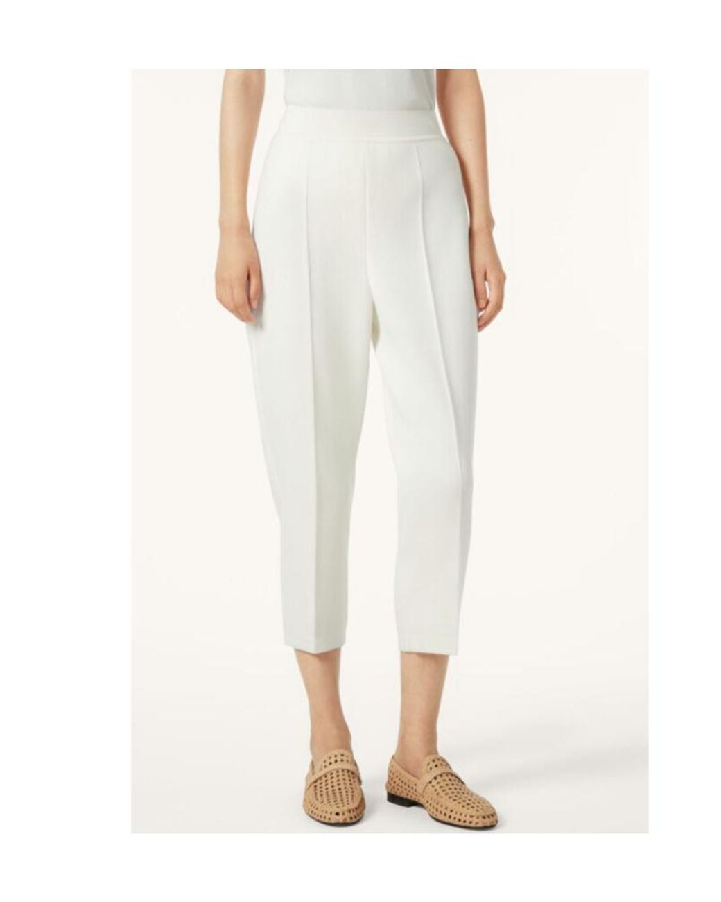 Loro Piana White Siena Pants